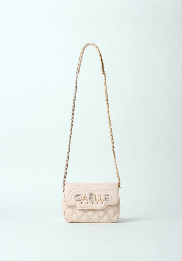 MINI SHOULDER STRAP MATELASSE IN ECOPELLE E LOGO