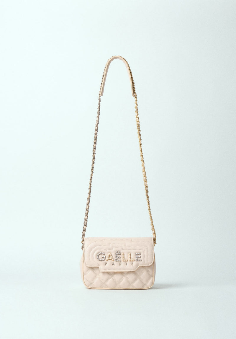 MINI SHOULDER STRAP MATELASSE IN ECOPELLE E LOGO