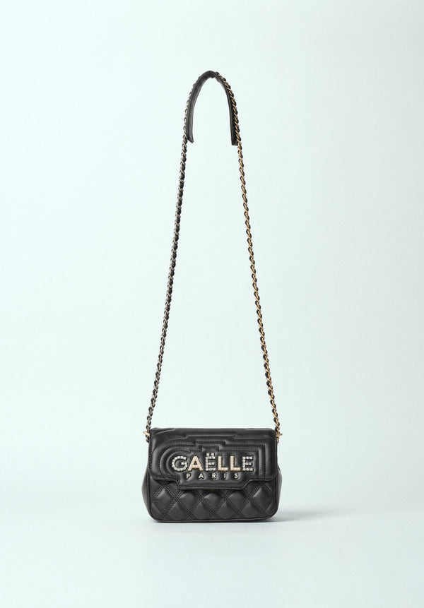 MINI SHOULDER STRAP MATELASSE IN ECOPELLE E LOGO