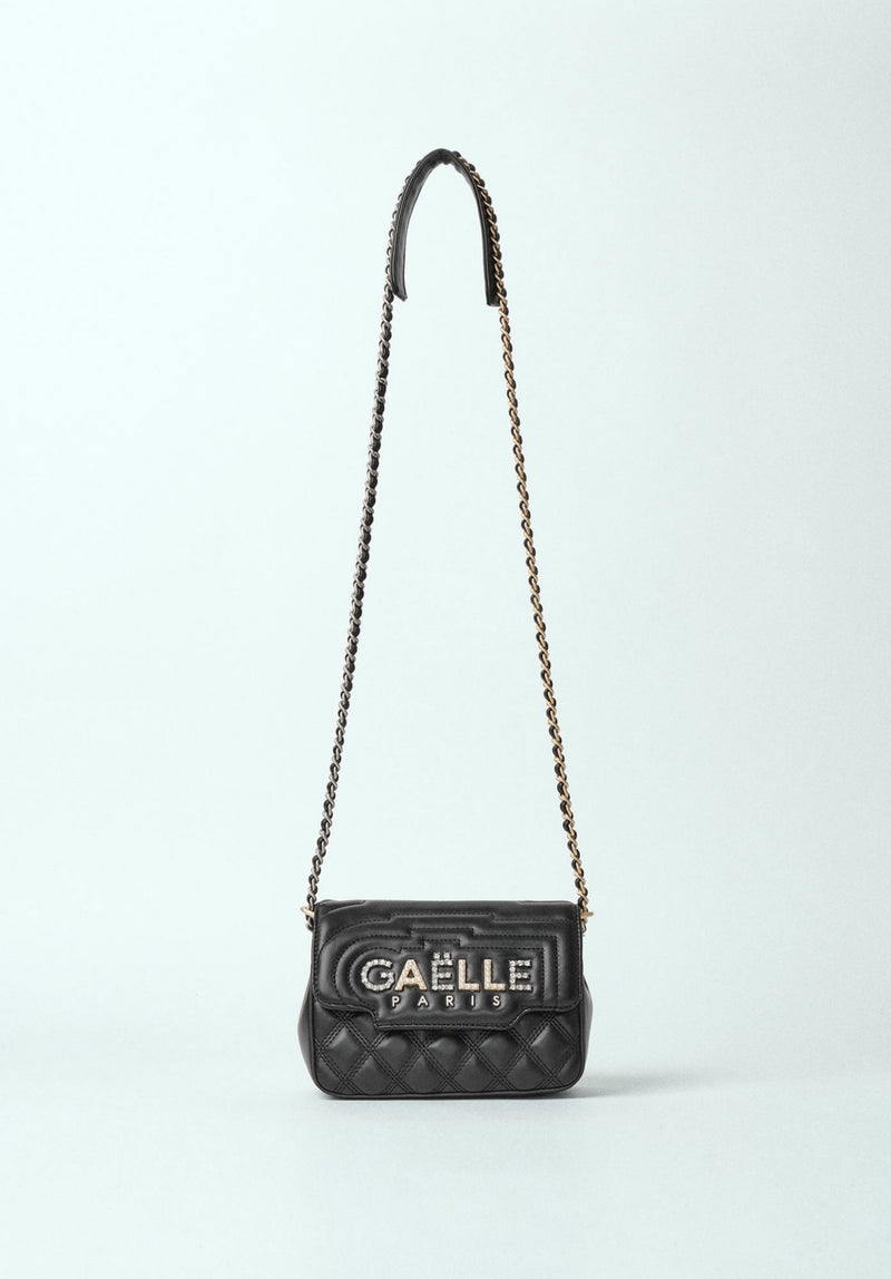 MINI SHOULDER STRAP MATELASSE IN ECOPELLE E LOGO