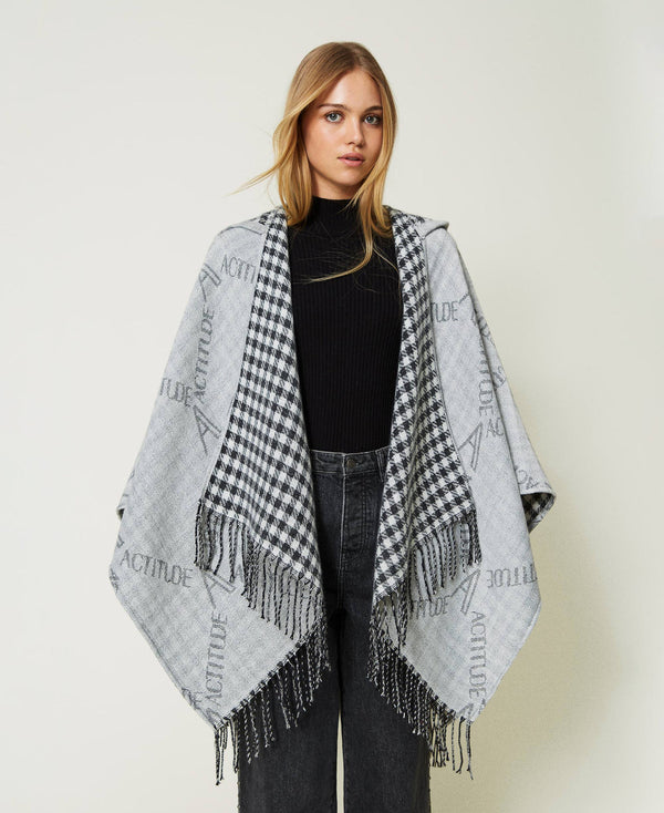 PONCHO REVERSIBILE MOTIVO PRINCIPE DI GALLES