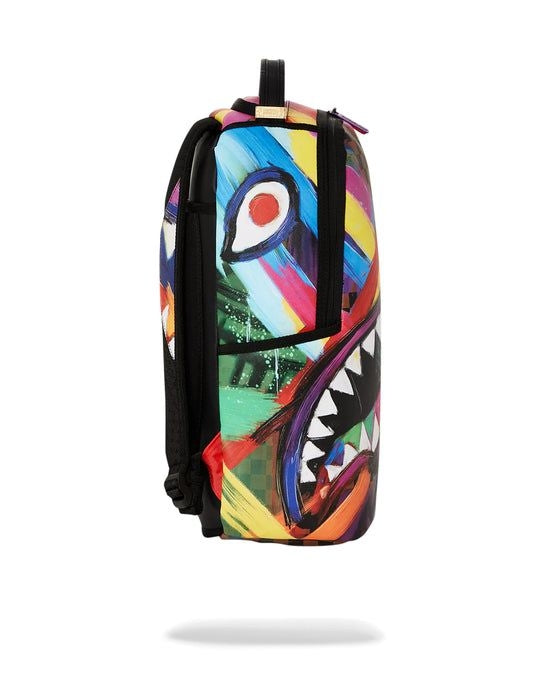 SHARKS IN PAINT BACKPACK