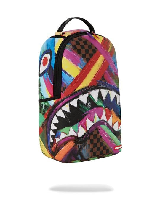 SHARKS IN PAINT BACKPACK