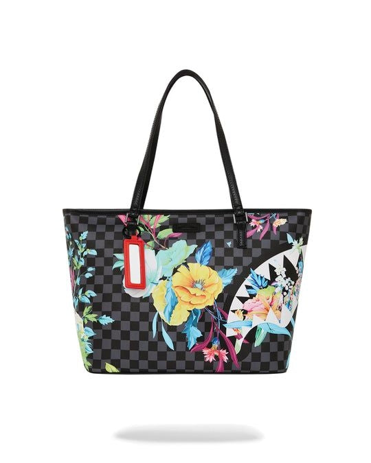 NEON FLORAL TOTE