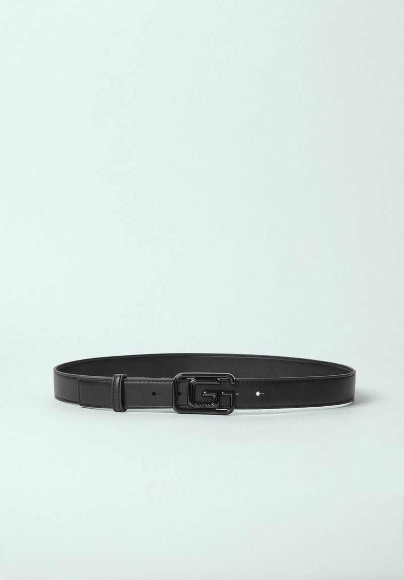 MINI BELT IN ECOPELLE CON FIBBIA CON LOGO MAXI