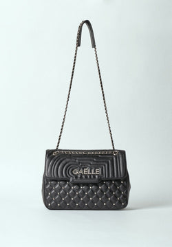 MAXI SHOULDER STRAP ECOPELLE MATELASSE CON LOGO