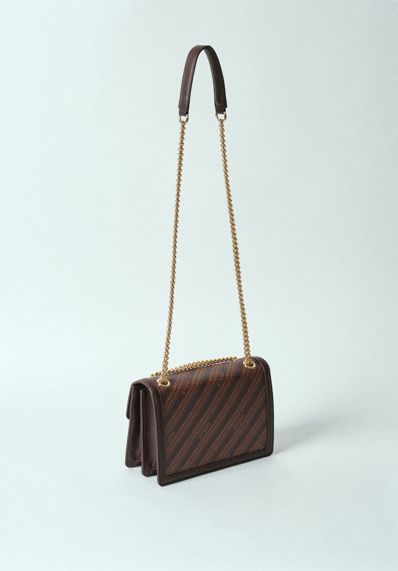 REGULAR SHOULDER STRAP IN ECOPELLE CON STAMPA