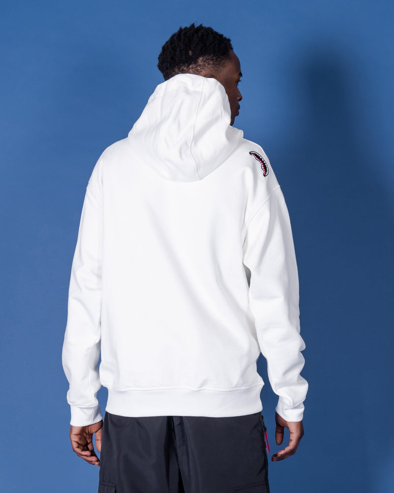 HIDDEN SHARK HOODIE WHITE