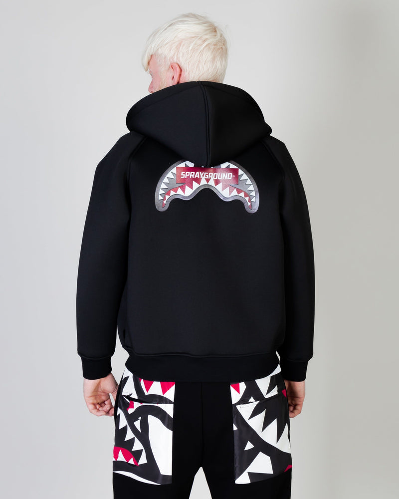 BLACK SG IN MY TEETH SCUBA FULLZIP HOODIE