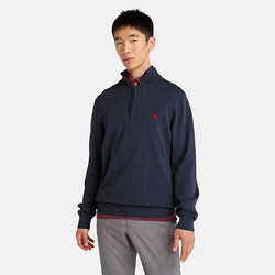 Cotton YD 1/4 Zip Sweater