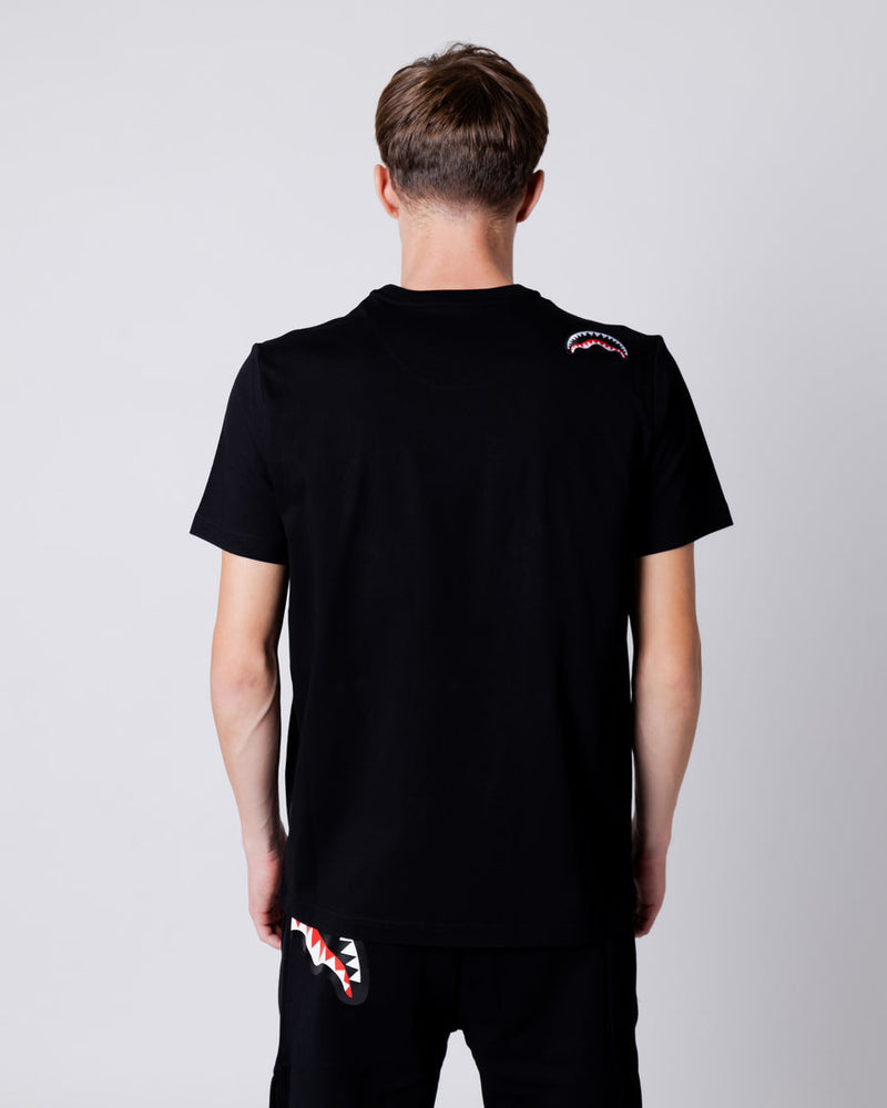 CRUMPLED SPRAYGROUND T-SHIRT BLACK